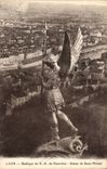 Lyon CPA Basilica of ND of Fourviere Statue of Michel Saint