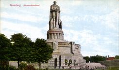 Hamburg-Hamburg-Bismarckdenlmal - CPA
