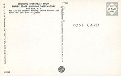 CPM Looking Northeast From Empire State Building Observatory New York City NY