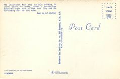 CPM The Observation Roof atop the RCA Building