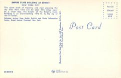 CPM Empire State Building at Sunset New York City