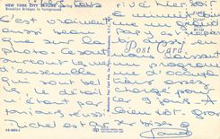 CPM New York City Skyline Showing Manhattan and Brooklyn Bridges in Foreground