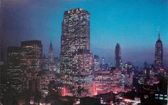 CPM Night Falls on Midtown Manhattan New York City