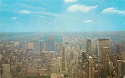 CPM New York City View Looking North Over Mid Manhattan from the Empire State Building
