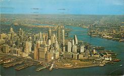 CPM Aerial View of Lower Manhattan New York City