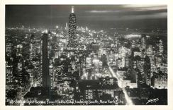 CPM Night Scene from Radio City Looking South New York City