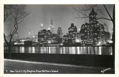CPM New York City Skyline from Welfare Island