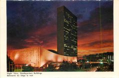 CPM Salle du Conseil de Tutelle Batiments du Siege La Nuit United Nations New York