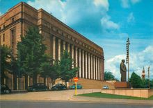 CPM Helsinki Helsingfors The House of Parliement and the PE Svinhufvud Statue