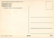 CPM Helsinki Helsingfors Suomi Finland Temppeliaukio Church