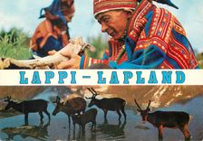 CPM Lappi Lapland Greetings from Lapland Rennes