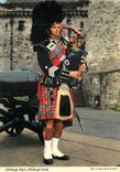 CPM Edinburgh Piper Edinburgh Castle Folklore