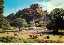 CPM Princes Street Gardens and Edinburgh Castle Edinburgh Scotland