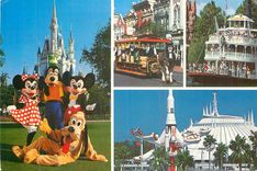 CPM Magic Monuments in the Magic Kingdom Mickey Minnie Goofy and Pluto Disneyland Mickey