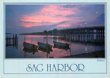CPM Sunset Sag Harbor A Colorful Silhouettes the North Haven bridge