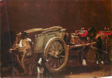 CPM Study of a Cart and Horses With a Carter and Dog