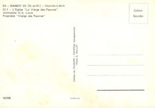 CPM Nancy Haut du Lievre L'Eglise La Vierge des Pauvres Architecte DA Louis