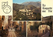 CPM La Roquette sur Var Aples Maritimes Alt 380m