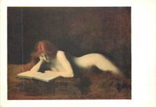 CPM JJ Henner( 1829 1905)la Liseuse