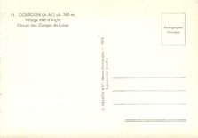 CPM Gourdon Village Nid d'Aigle Circuit des Gorges du Loup