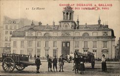 Le Havre CPA Chocolat Debauve et Gallais 30 rue des Saint Peres Paris l arsenal