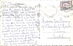 Treport CPA the port and L church Saint Jacques