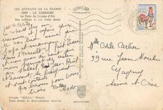 CPA Attraits de la france la lorraine le pays de jeanne d'arc ses collines et ses fruits dores Folklore Poupee