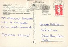 CPM Nancy Meurthe et moselle lorraine (France) palais du gouvernement fontaine neptune parc de la pepiniere place stanis