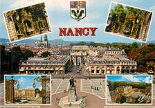 CPM Nancy (M et M) la place stanislas (1752 1756) dessinee par here au centre
