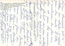 CPM Nancy (M et M) la statue du roi stanilas et l'hotel de ville