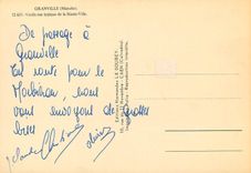 CPM Granville (Manche) vieille rue typique de la haute ville