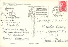 CPM Granville (Manche) Vue generale aerienne La Plat Goussel la plage