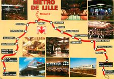 CPM Le Metro de Lille France Station Rihour