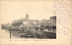 R: P: - Treport- View of the port-boat - CPA