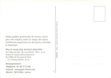 CPM Visites guidees des jardins de Paris Mairie de Paris