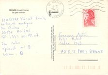 CPM Rennes (I et V) la gare routiere