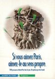 CPM Si vous aimez Paris aimez le au sens propre Mairie de Paris Arc de Triomphe
