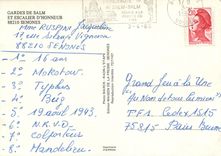 CPM Senones gardes de salm et escalier d'honneur Militaria