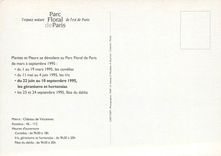 CPM Mairie de Paris Plantes et fleurs Parc Floral de Paris