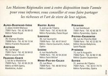 CPM Entrez dans leurs maisons Les regions vivent a Paris