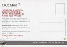 CPM Club Med make your show Theatre de Dix heures