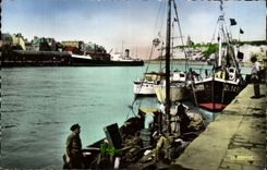 CPA Dieppe der Hafen bemisst Sunder