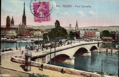CPA Rouen Bridge Crow