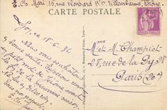 CPA Lyon illustre fontaine bartholdi