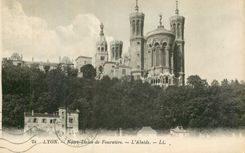 CPA Lyon N D de fourviere l'abside