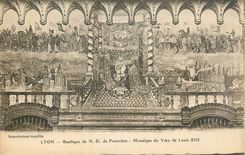 CPA Lyon basilique de N D de fourviere mosaique du voeu de Louis XIII