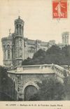 CPA Lyon basilique de N D de fourviere (Facade Nord)