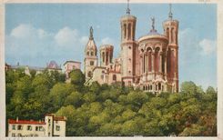 CPA Lyon N D de fourviere l'abside