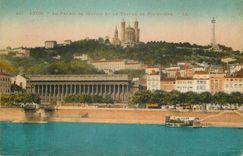 CPA Lyon Le Palais de Justice et le Coteau de Fourviere