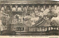 CPA Lyon Basilique de N D de Fourviere Mosaique de la bataille de Lepante